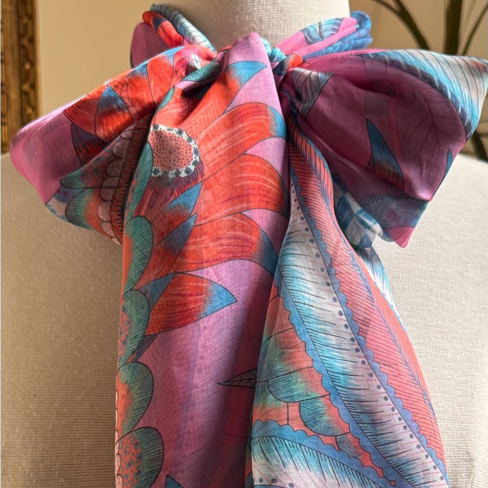 NWT HERMÈS Savana Dance Mousseline 180cm x 63cm, 2018 - Picture 6 of 12